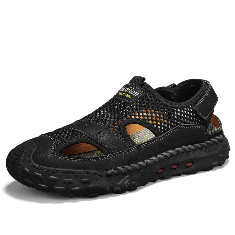 â�°Last Day! 60% OFF ğŸ”¥souatsoleÂ® Men's Genuine Leather Breathable Outdoor Orthopedic Sandals