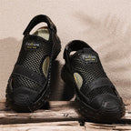 â�°Last Day! 60% OFF ğŸ”¥souatsoleÂ® Men's Genuine Leather Breathable Outdoor Orthopedic Sandals