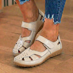 LAST DAY 70% OFF  Orthopedic Leather Mary Jane Sandals - Perforated Design & Grip Sole