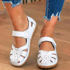 LAST DAY 70% OFF  Orthopedic Leather Mary Jane Sandals - Perforated Design & Grip Sole