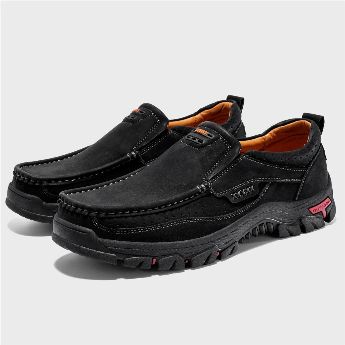 Orthopedic Walking Genuine Leather Slip-On Loafers