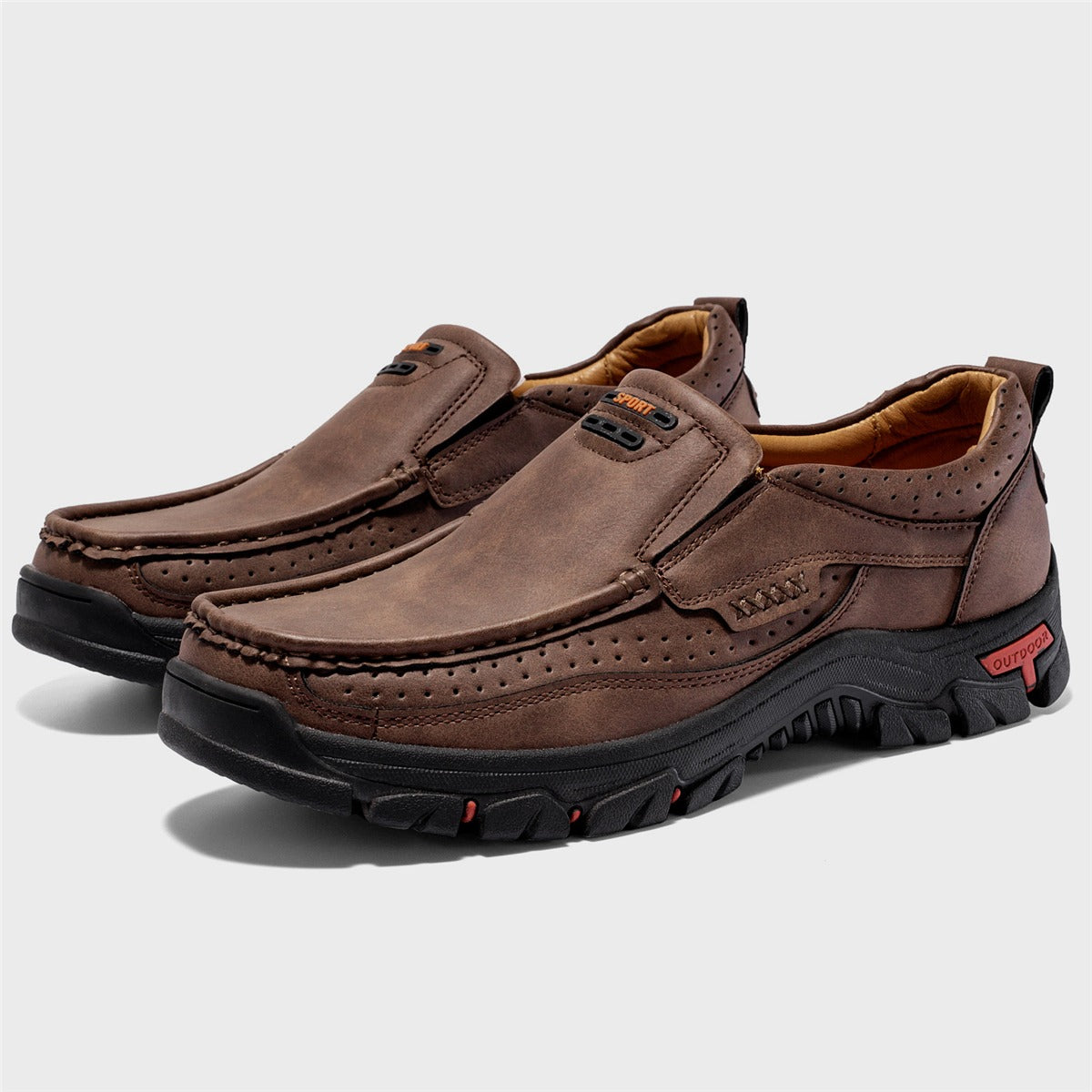 Orthopedic Walking Genuine Leather Slip-On Loafers