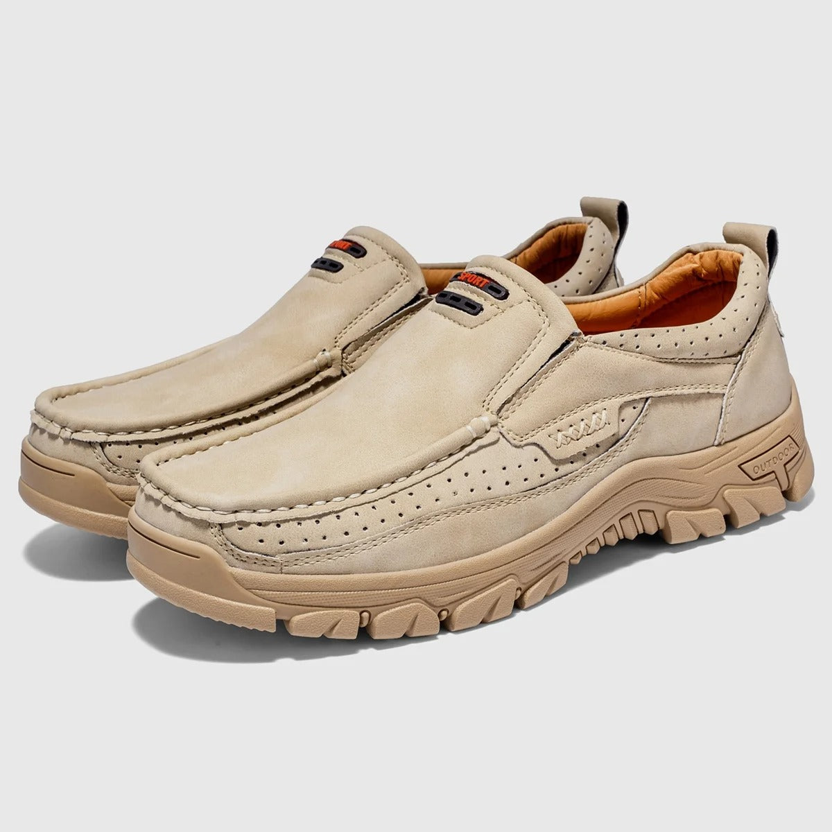Orthopedic Walking Genuine Leather Slip-On Loafers