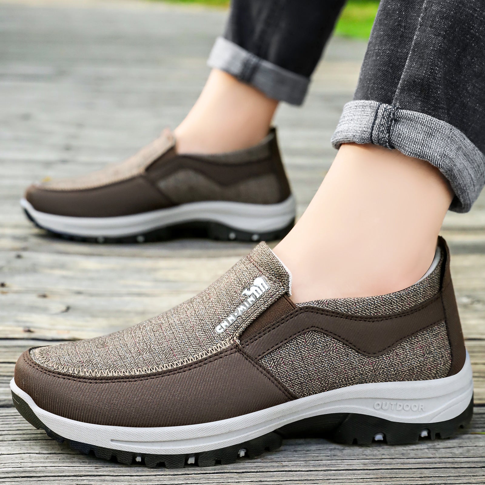 ðŸ”¥LAST DAY 60% OFFðŸ”¥Men's Arch Support & Breathable and Light & Non-Slip Shoes - Proven Plantar Fasciitis, Foot and Heel Pain Relief.