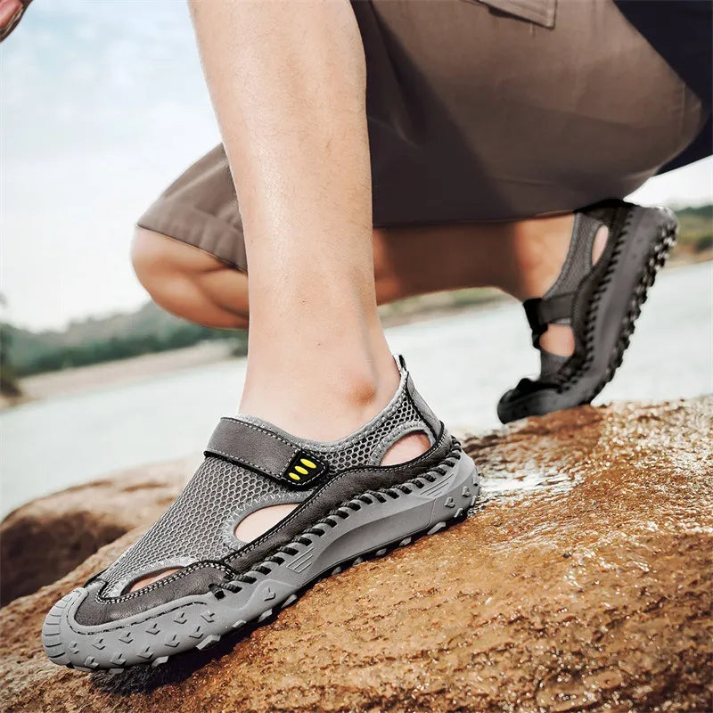 â�°Last Day! 70% OFF ğŸ”¥Men's Outdoor Breathable Hiking Sandals â€“ Anti-Slip & Quick-Dry