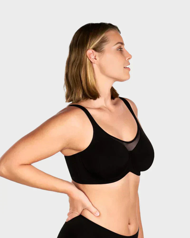 Elegant Sheer Full Coverage Plus Size Bra