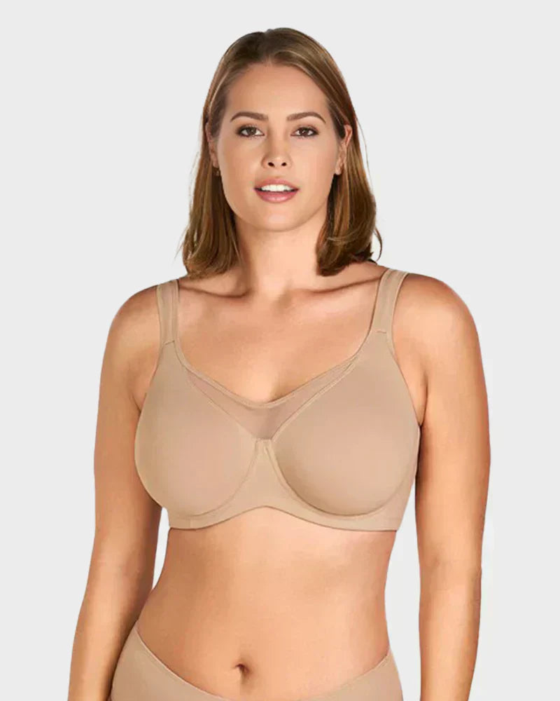 Elegant Sheer Full Coverage Plus Size Bra