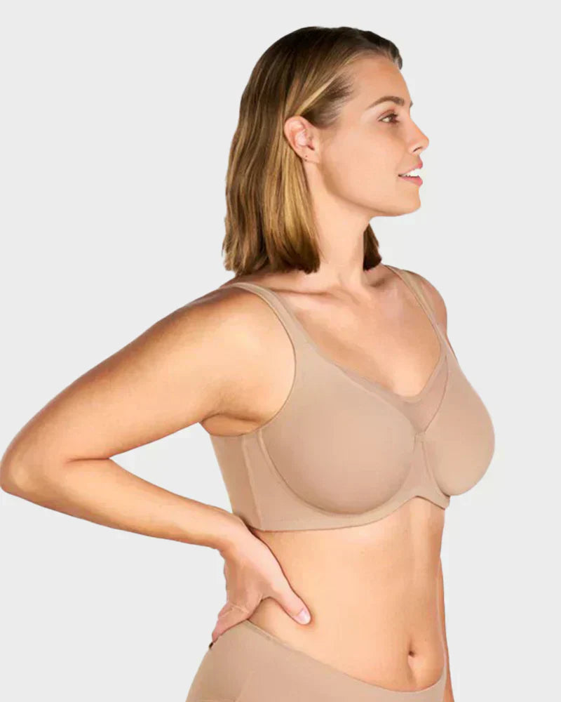 Elegant Sheer Full Coverage Plus Size Bra