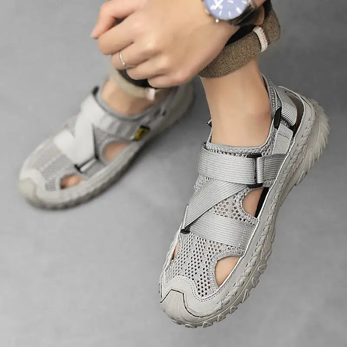 ðŸ”¥Summer Best-SellerðŸ”¥ Men's Orthopedic   Cowhide Breathable Mesh Sandals | Medical-Grade Foot Protection Design, Walk 8 Hours Without Foot Fatigue