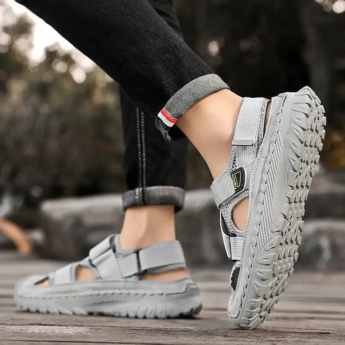 ðŸ”¥Summer Best-SellerðŸ”¥ Men's Orthopedic   Cowhide Breathable Mesh Sandals | Medical-Grade Foot Protection Design, Walk 8 Hours Without Foot Fatigue