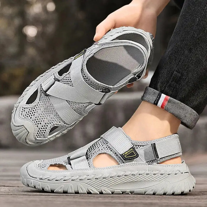ðŸ”¥Summer Best-SellerðŸ”¥ Men's Orthopedic   Cowhide Breathable Mesh Sandals | Medical-Grade Foot Protection Design, Walk 8 Hours Without Foot Fatigue