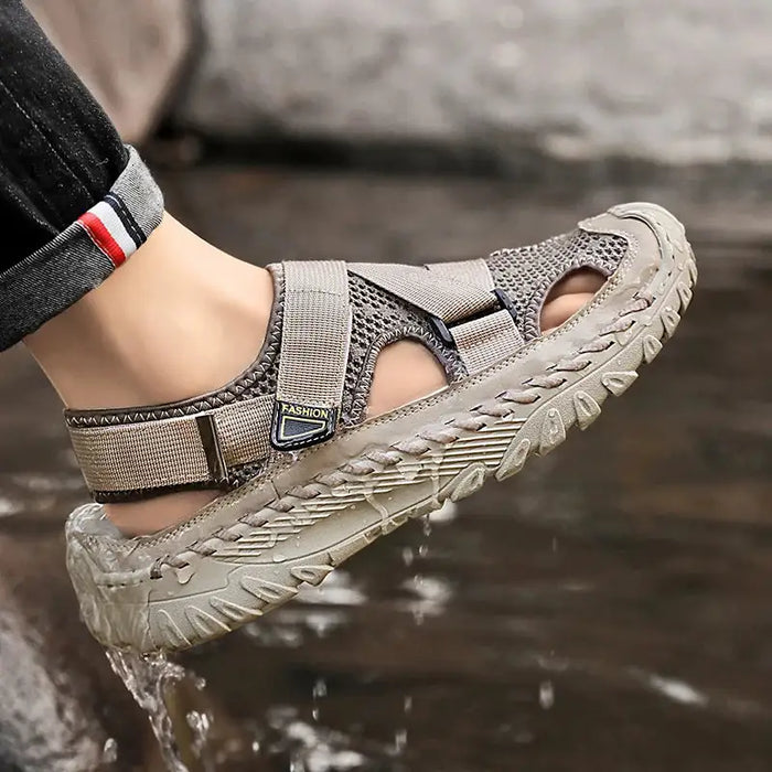 ðŸ”¥Summer Best-SellerðŸ”¥ Men's Orthopedic   Cowhide Breathable Mesh Sandals | Medical-Grade Foot Protection Design, Walk 8 Hours Without Foot Fatigue