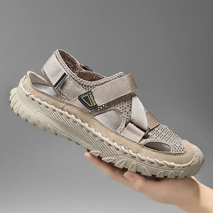 ðŸ”¥Summer Best-SellerðŸ”¥ Men's Orthopedic   Cowhide Breathable Mesh Sandals | Medical-Grade Foot Protection Design, Walk 8 Hours Without Foot Fatigue