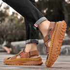 ðŸ”¥Summer Best-SellerðŸ”¥ Men's Orthopedic   Cowhide Breathable Mesh Sandals | Medical-Grade Foot Protection Design, Walk 8 Hours Without Foot Fatigue
