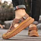 ðŸ”¥Summer Best-SellerðŸ”¥ Men's Orthopedic   Cowhide Breathable Mesh Sandals | Medical-Grade Foot Protection Design, Walk 8 Hours Without Foot Fatigue