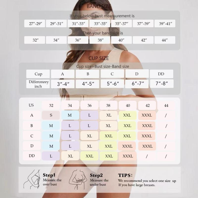Posture Bra, women’s beige wireless bra, soft breathable non-removable molded cups