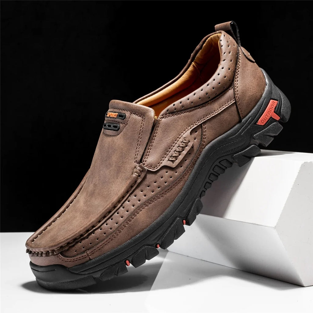 Orthopedic Walking Genuine Leather Slip-On Loafers