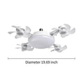 MREGB 2026 New E27 Socket Ceiling Fan Light - 2-in-1 Silent LED Fan with Remote Control, Energy-Saving Cooling & Lighting Combo for Home Bedroom summervibes