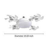 MREGB 2026 New E27 Socket Ceiling Fan Light - 2-in-1 Silent LED Fan with Remote Control, Energy-Saving Cooling & Lighting Combo for Home Bedroom summervibes