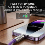 PD Fast Charging, Data Sync, EXAVON USB-A, Type-C, Lightning,  Aluminum, Compatible,6.6FT 4-in-1 USB-C Cable
