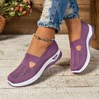 Women's comfortable breathable knitted sneakers
