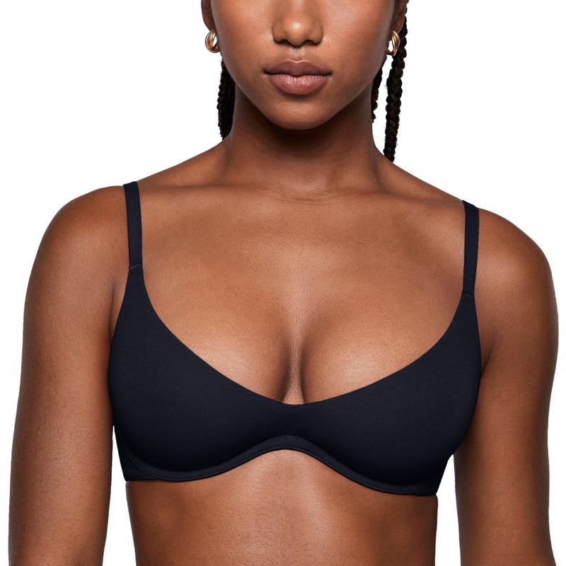 INLYRIC Women's Inbarely Plus Plunge Bra - Unlined Underwire Sexy Demi Balconette Bras