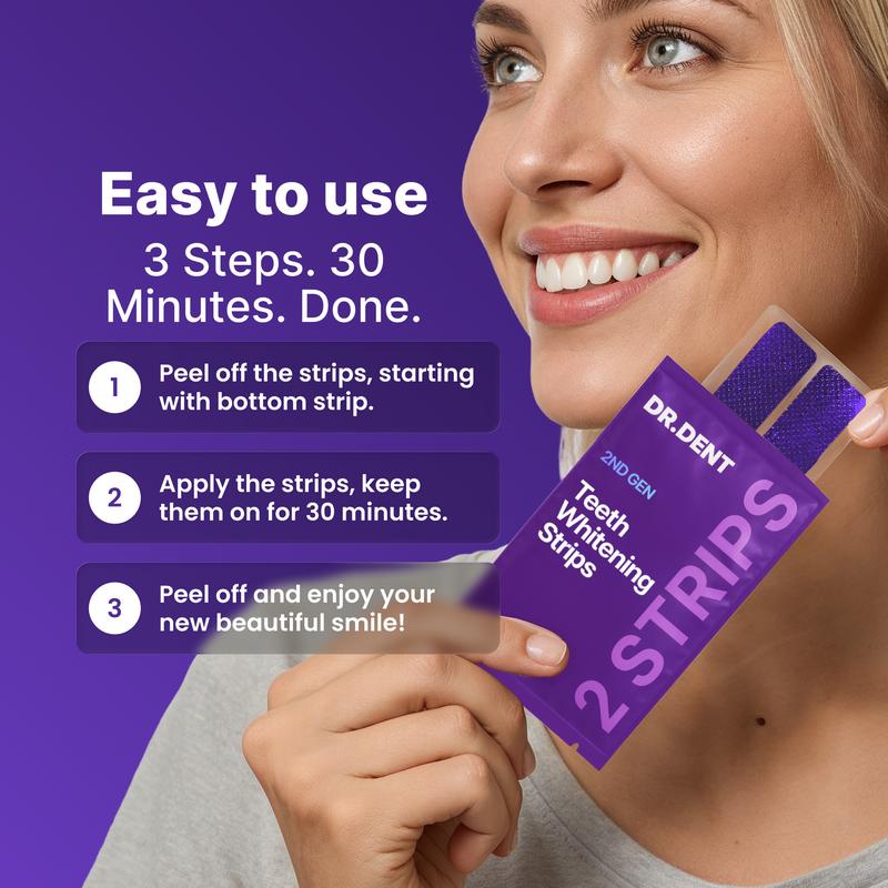 DRDENT Purple Teeth Whitening Strips