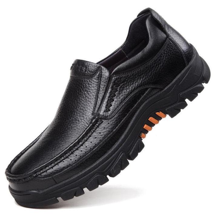 ðŸ”¥On This Week Sale 70% OFFðŸ”¥ Men's Cow Leather Waterproof Comfy Non Slip Soft Slip On Casual Shoes
