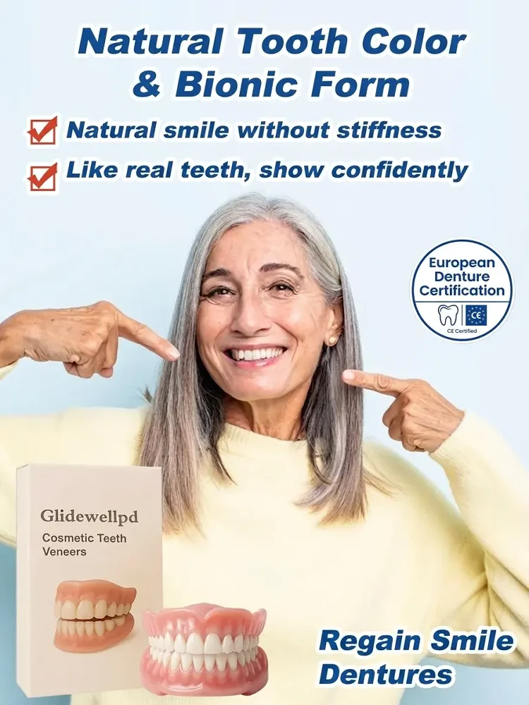 Premium All-Inclusive Full Dentures, No Dentist Required, Regain Your Confidence