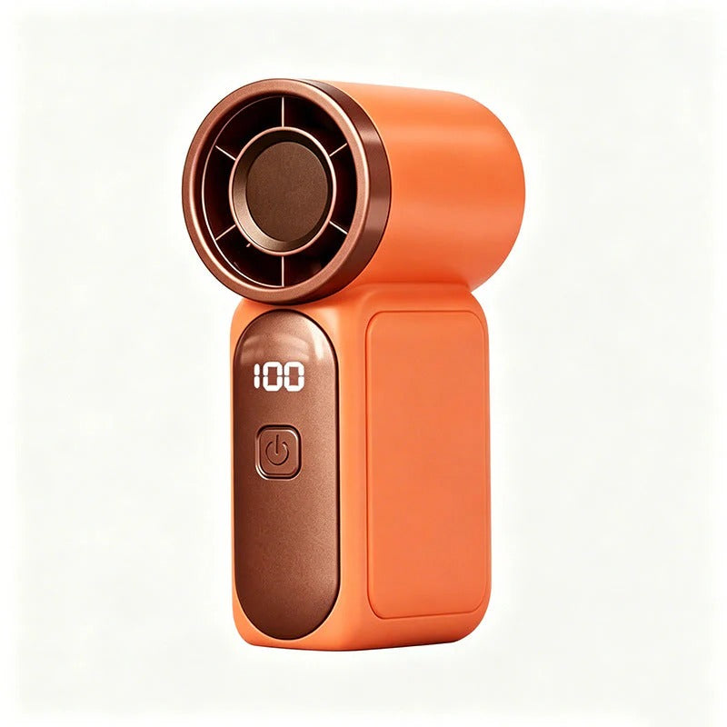 ❄️ Turbo Handheld Fan – 16900 RPM, 6 speeds, LED display