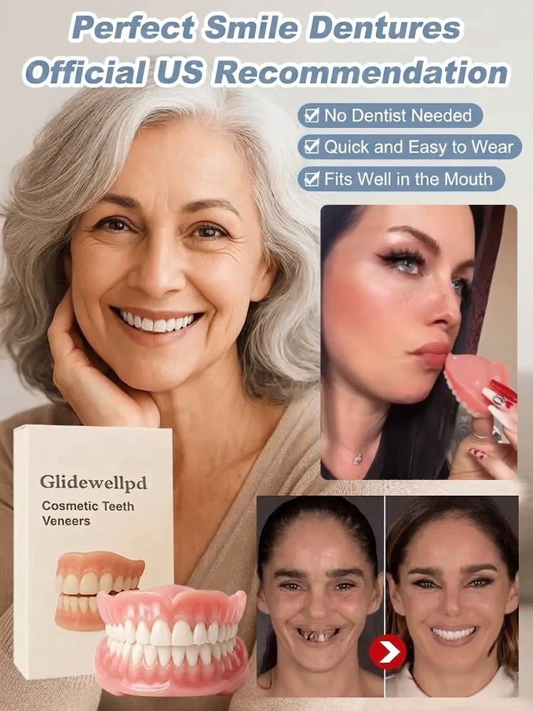 Premium All-Inclusive Full Dentures, No Dentist Required, Regain Your Confidence
