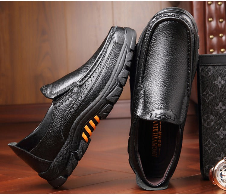 ðŸ”¥On This Week Sale 70% OFFðŸ”¥ Men's Cow Leather Waterproof Comfy Non Slip Soft Slip On Casual Shoes
