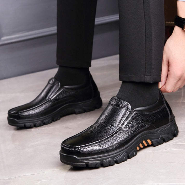 ðŸ”¥On This Week Sale 70% OFFðŸ”¥ Men's Cow Leather Waterproof Comfy Non Slip Soft Slip On Casual Shoes