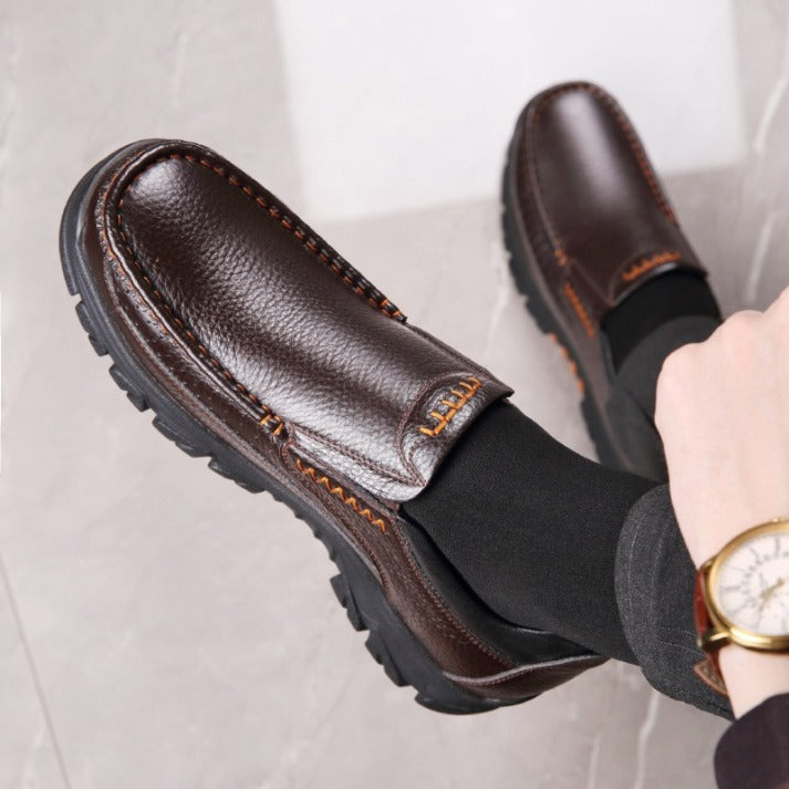 ðŸ”¥On This Week Sale 70% OFFðŸ”¥ Men's Cow Leather Waterproof Comfy Non Slip Soft Slip On Casual Shoes