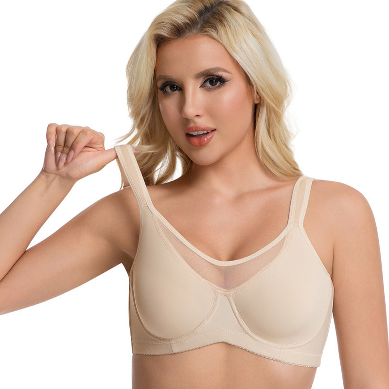 Elegant Sheer Full Coverage Plus Size Bra