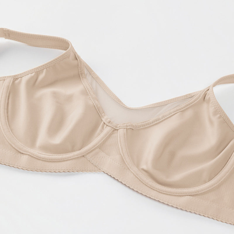 Elegant Sheer Full Coverage Plus Size Bra