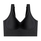 Soft Intention Plus Size Back Fat Smoothing Jelly Bra, Everyday, Seamless, Push Up